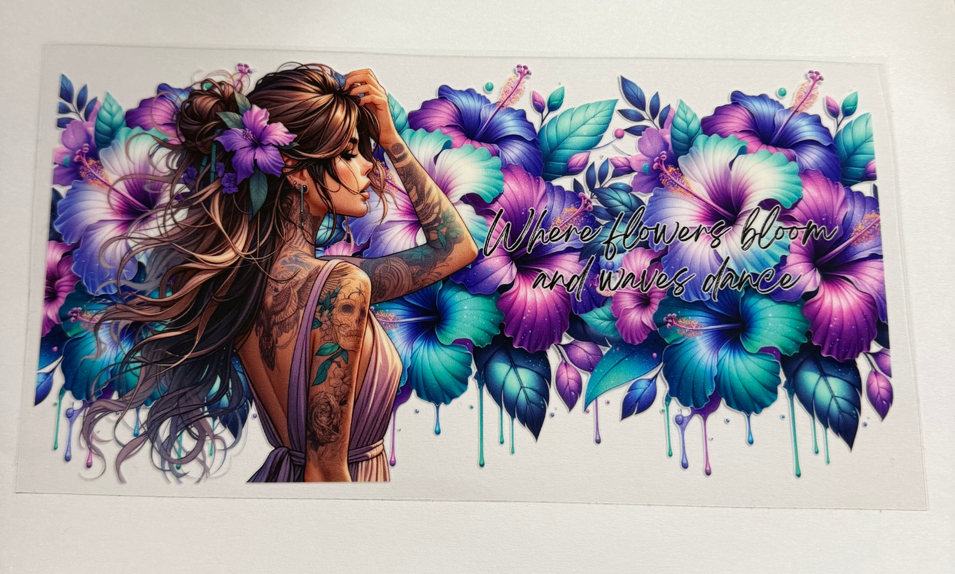 Where flowers bloom and waves dance