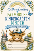 Farmhouse Kindergarten Binder