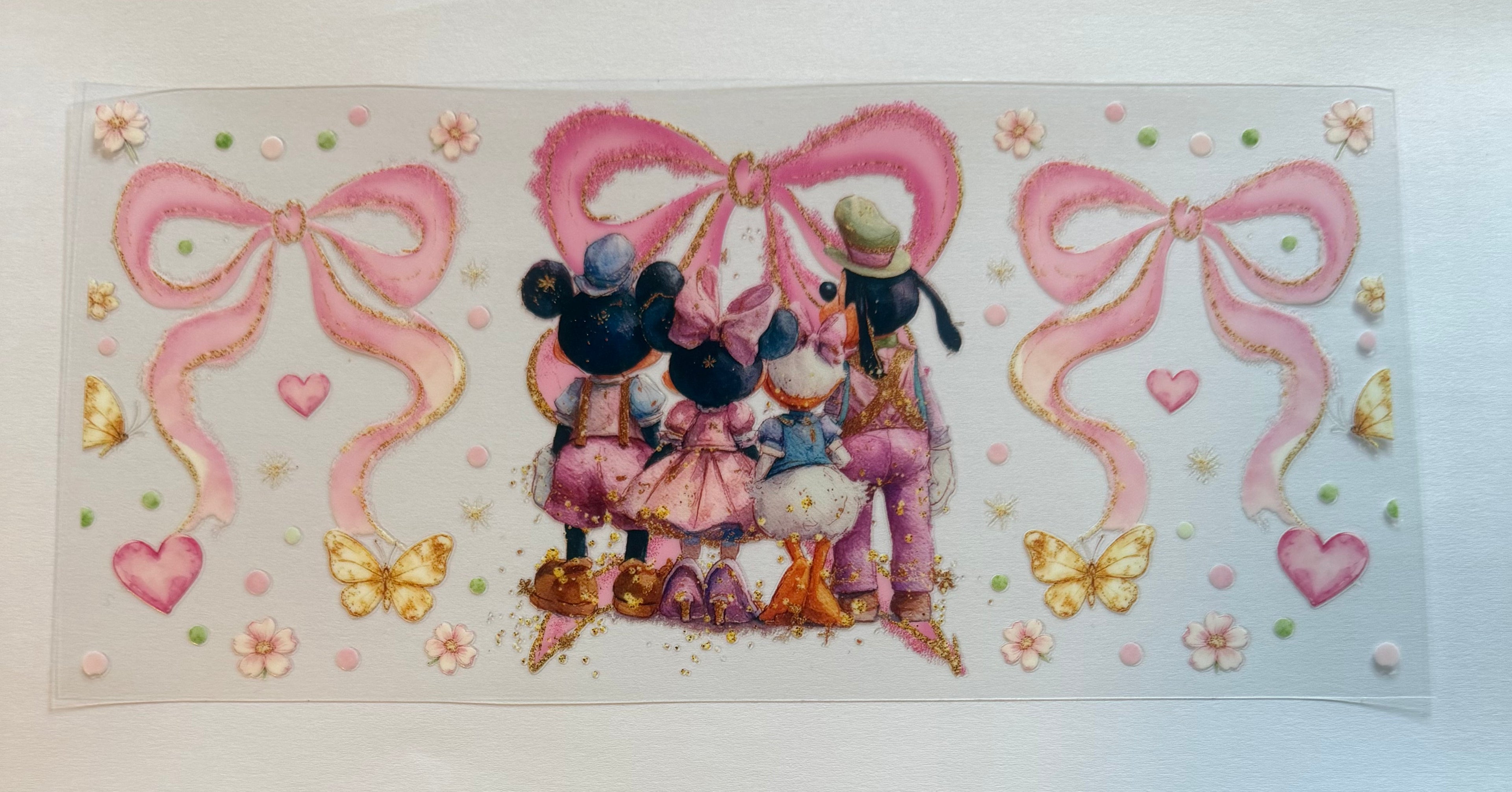 Mickey and friends with bows