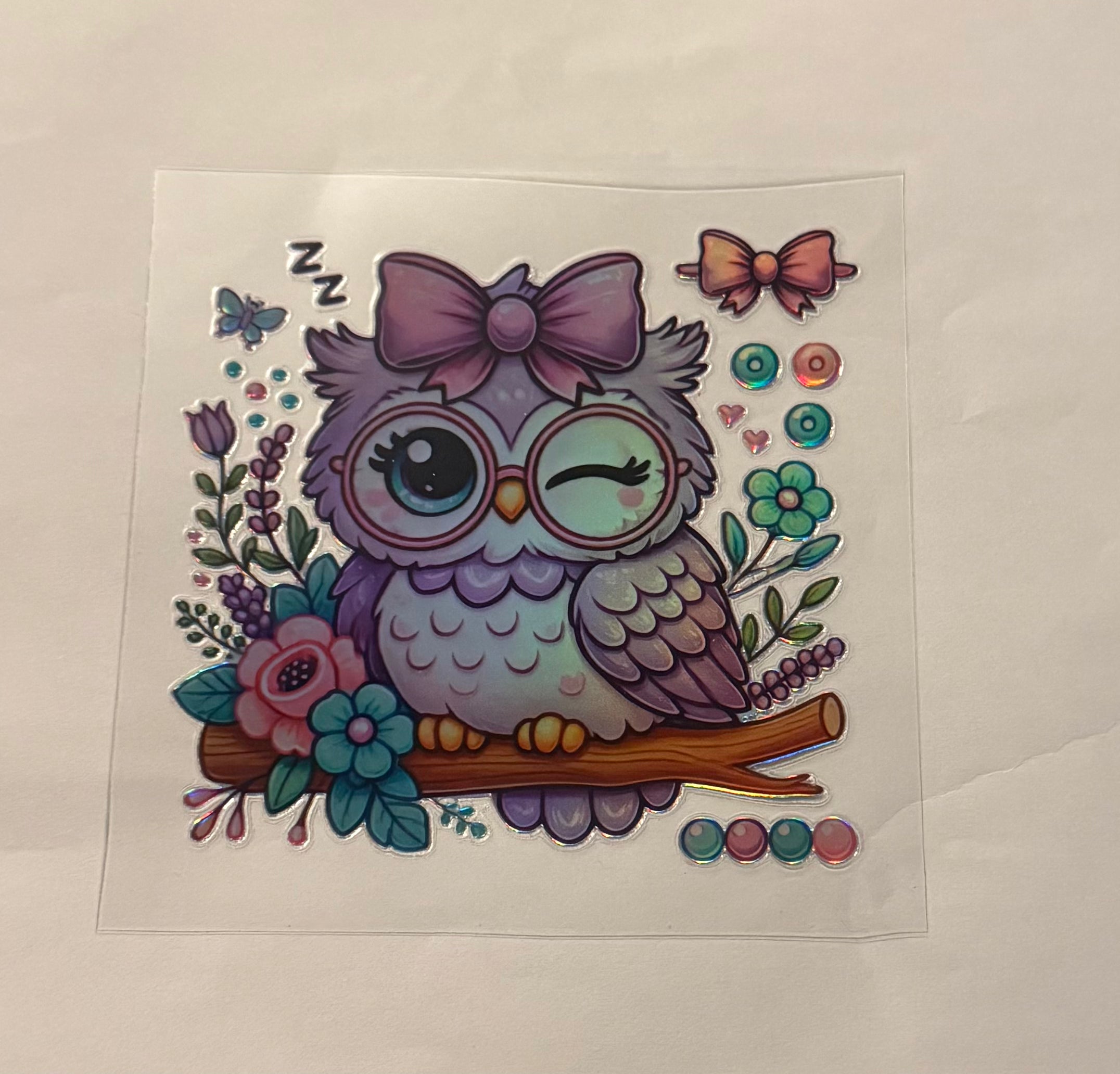 Owl on branch