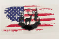 Deer with American Flag