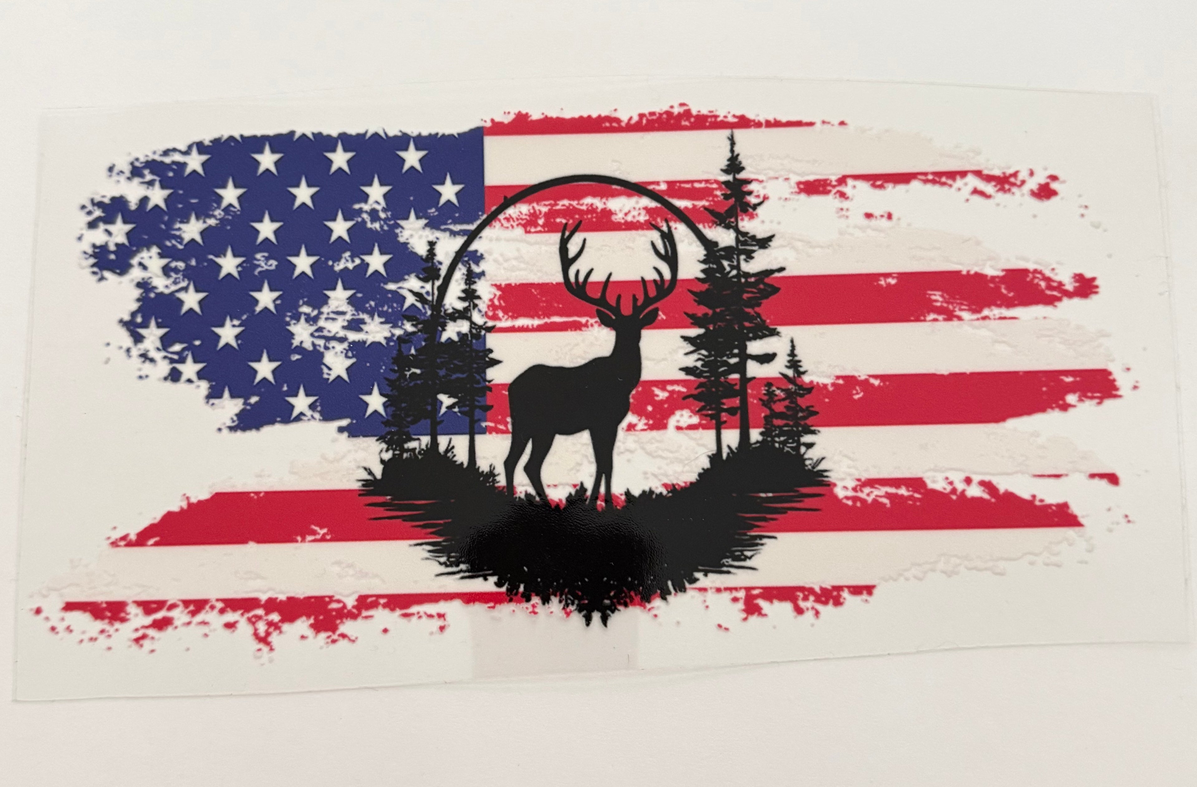 Deer with American Flag