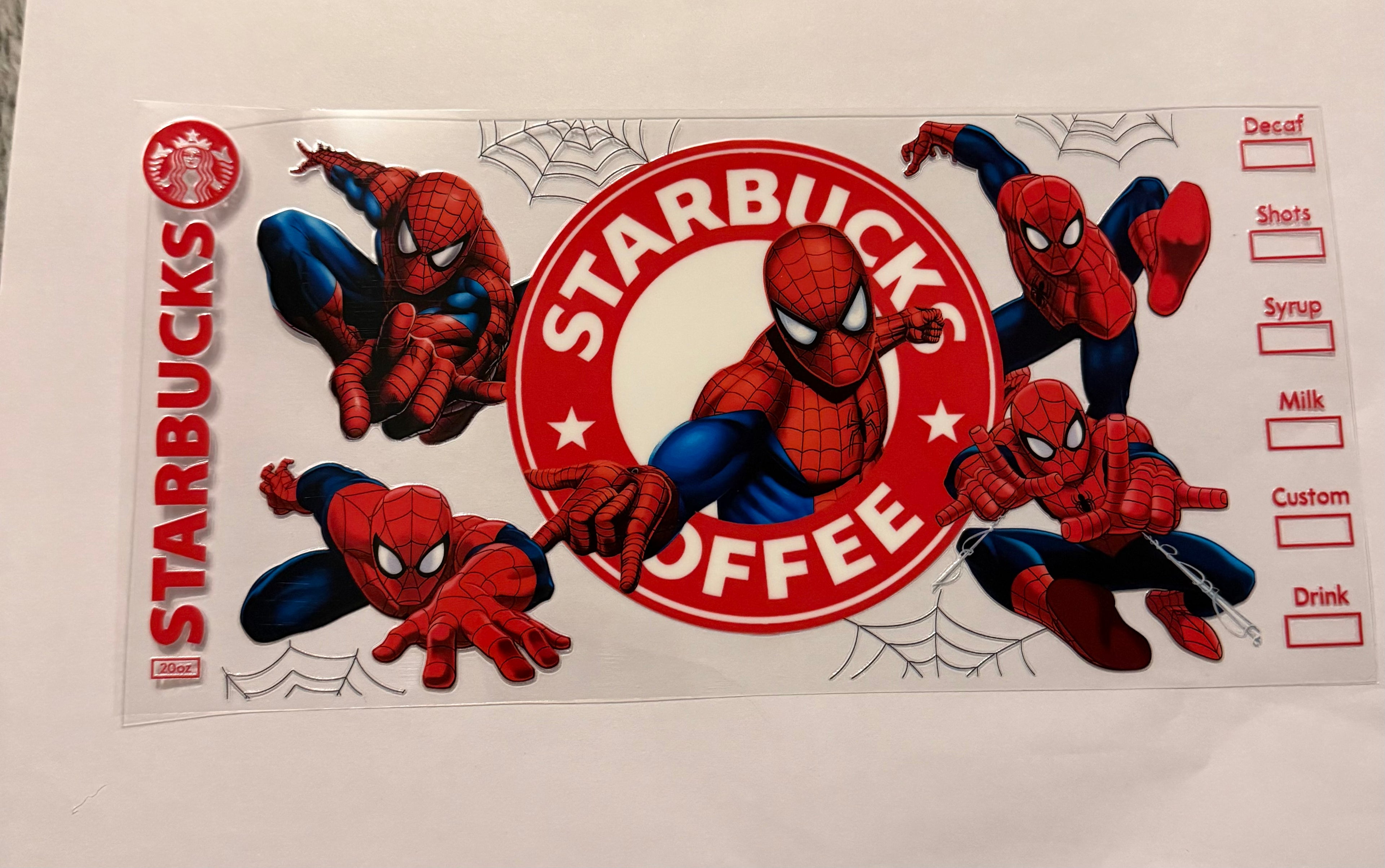 Spider-Man Starbucks Coffee