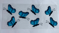Blue simple butterflies