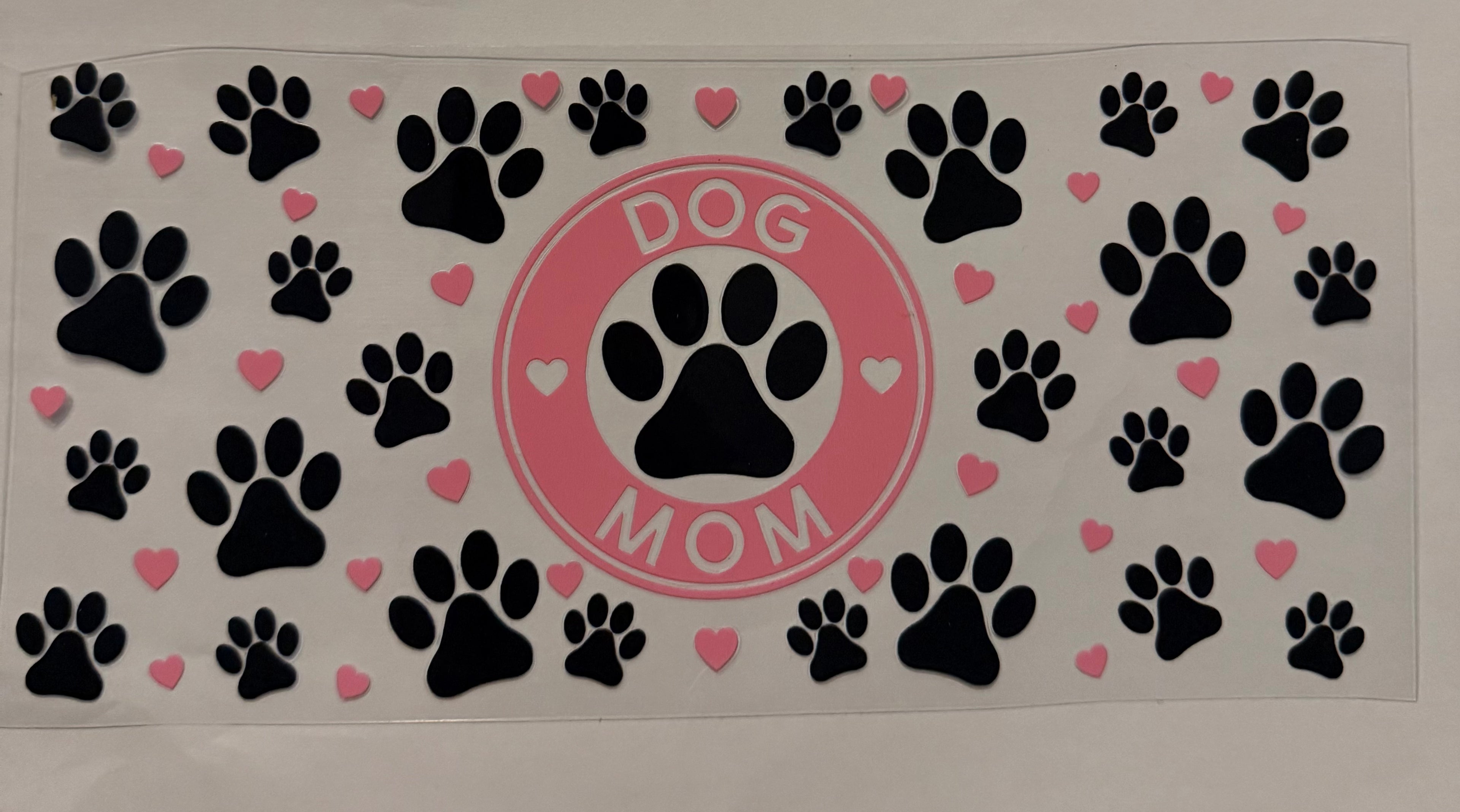 Dog mom with paws