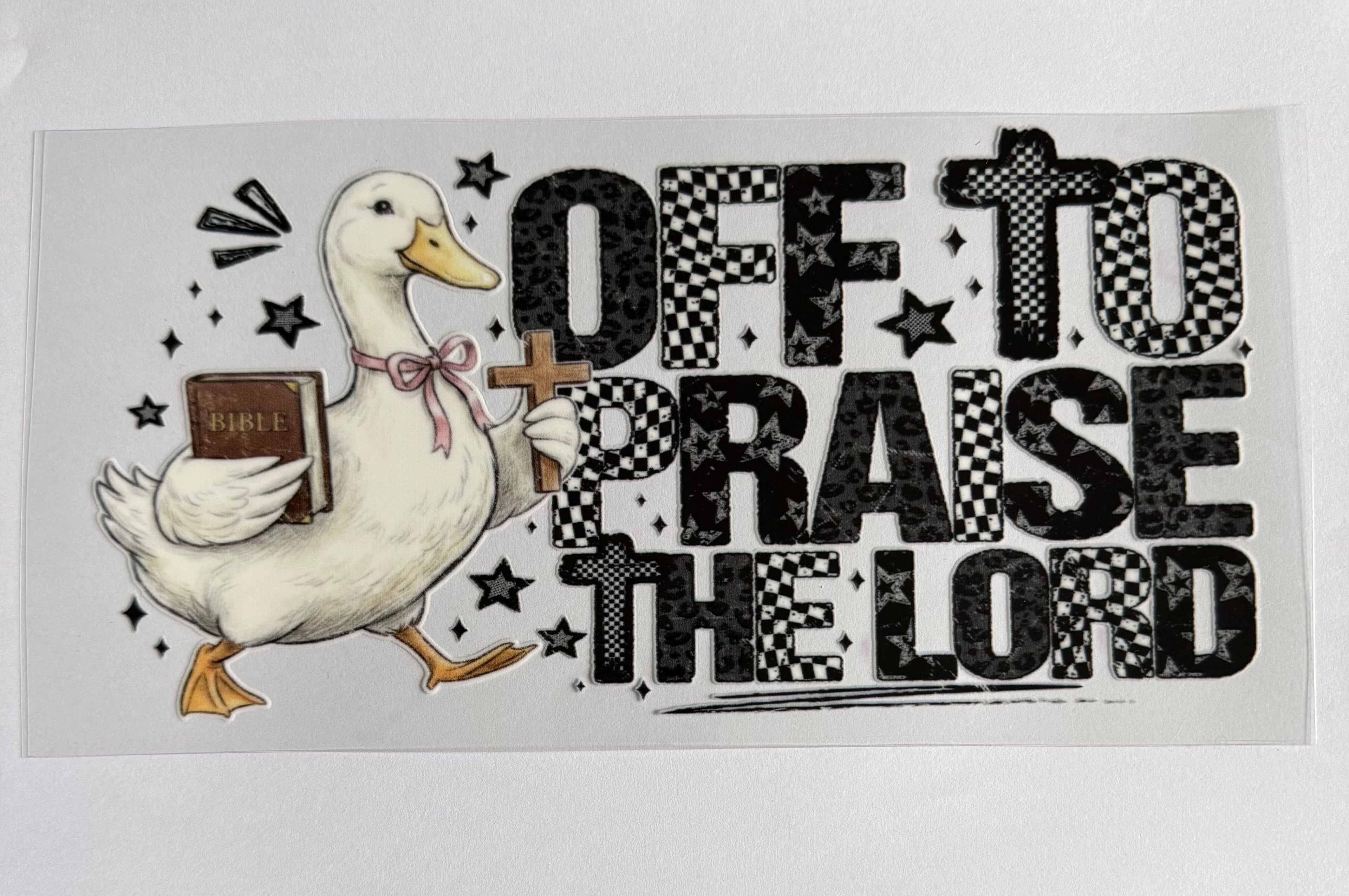 Off to Praise the lord goose