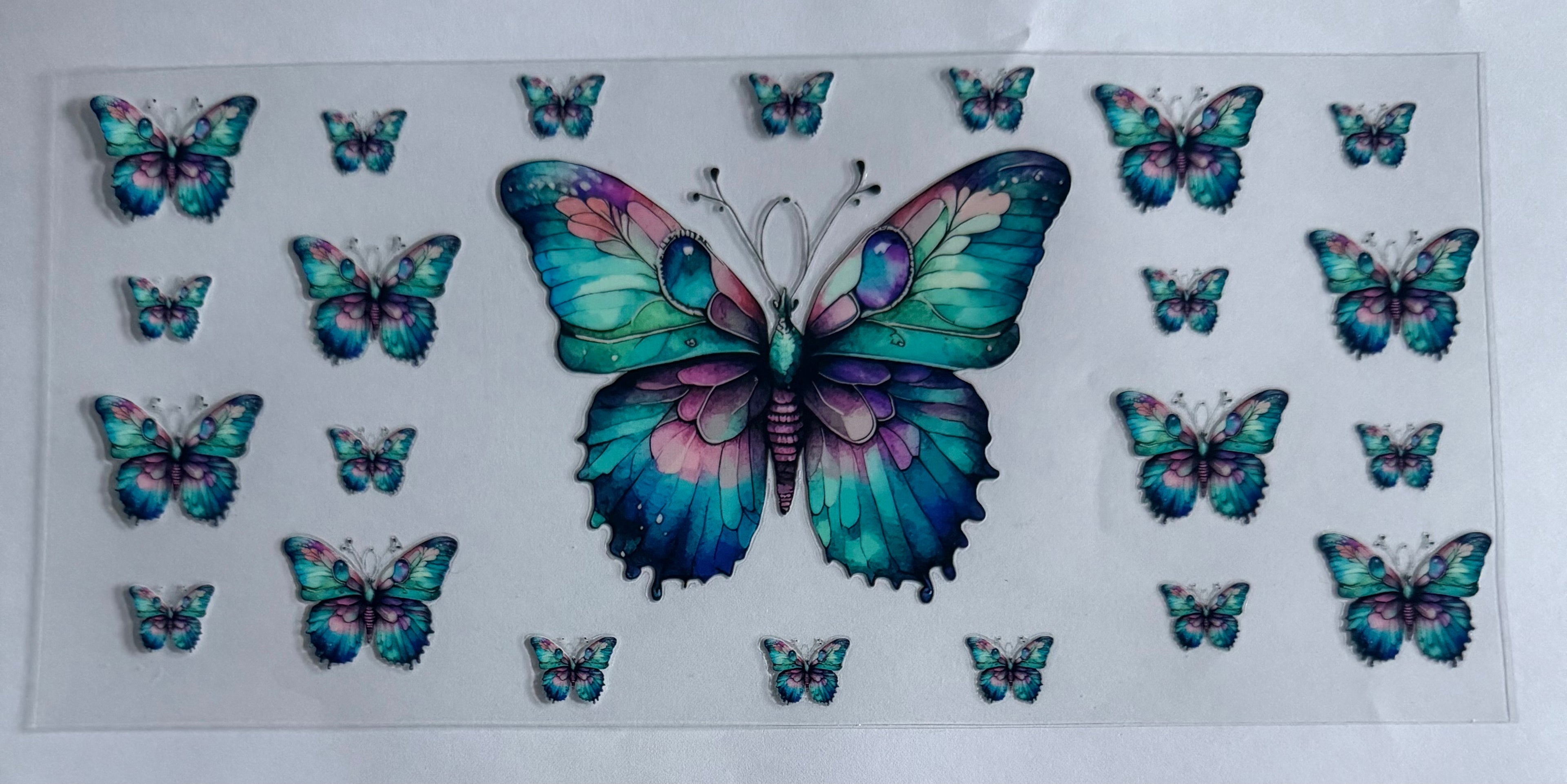Big butterfly with little butterflies