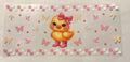Chick with butterflies
