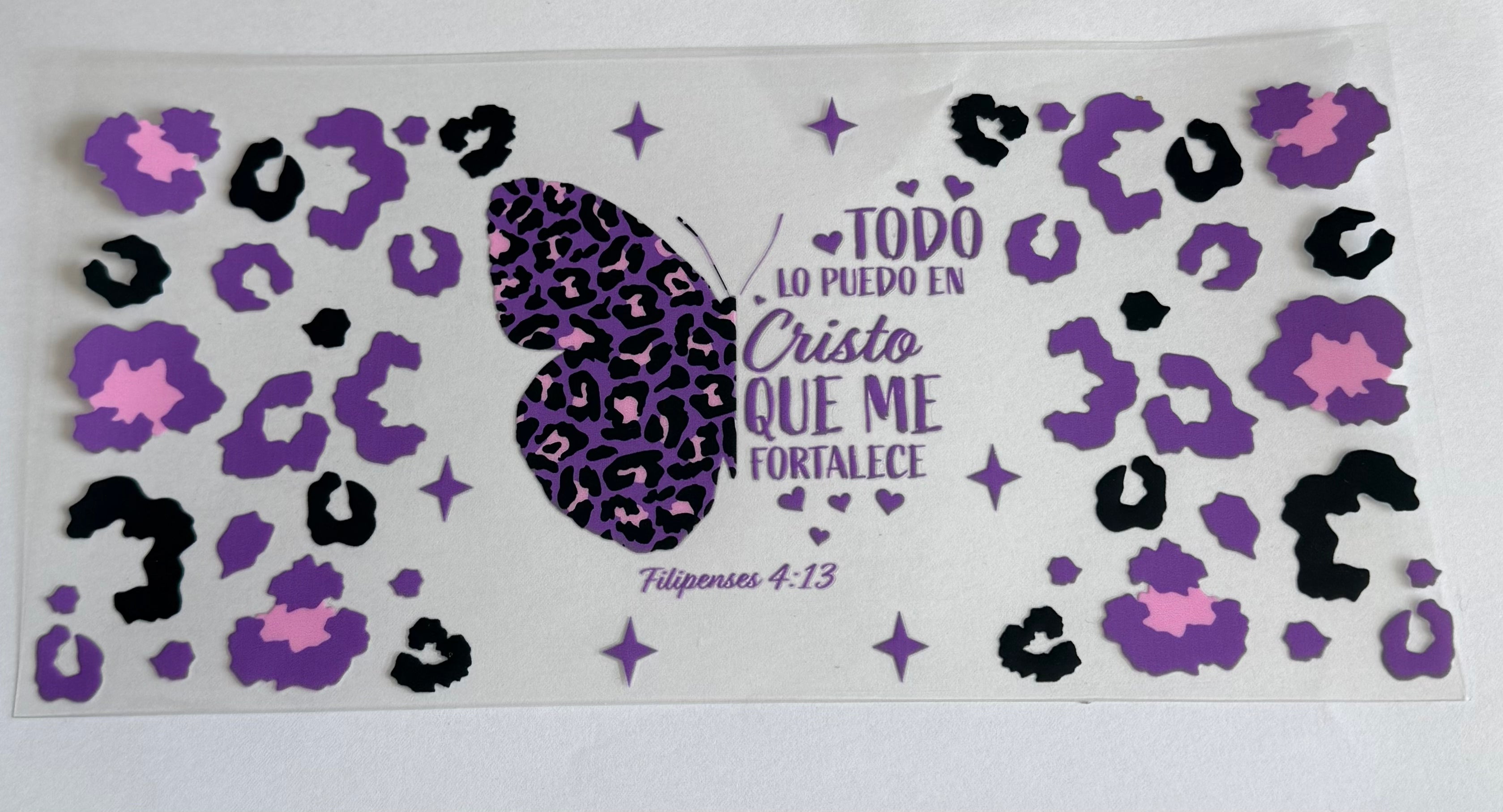 Butterfly Bible verse in Spanish
