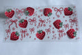 Crocheted strawberries with bows