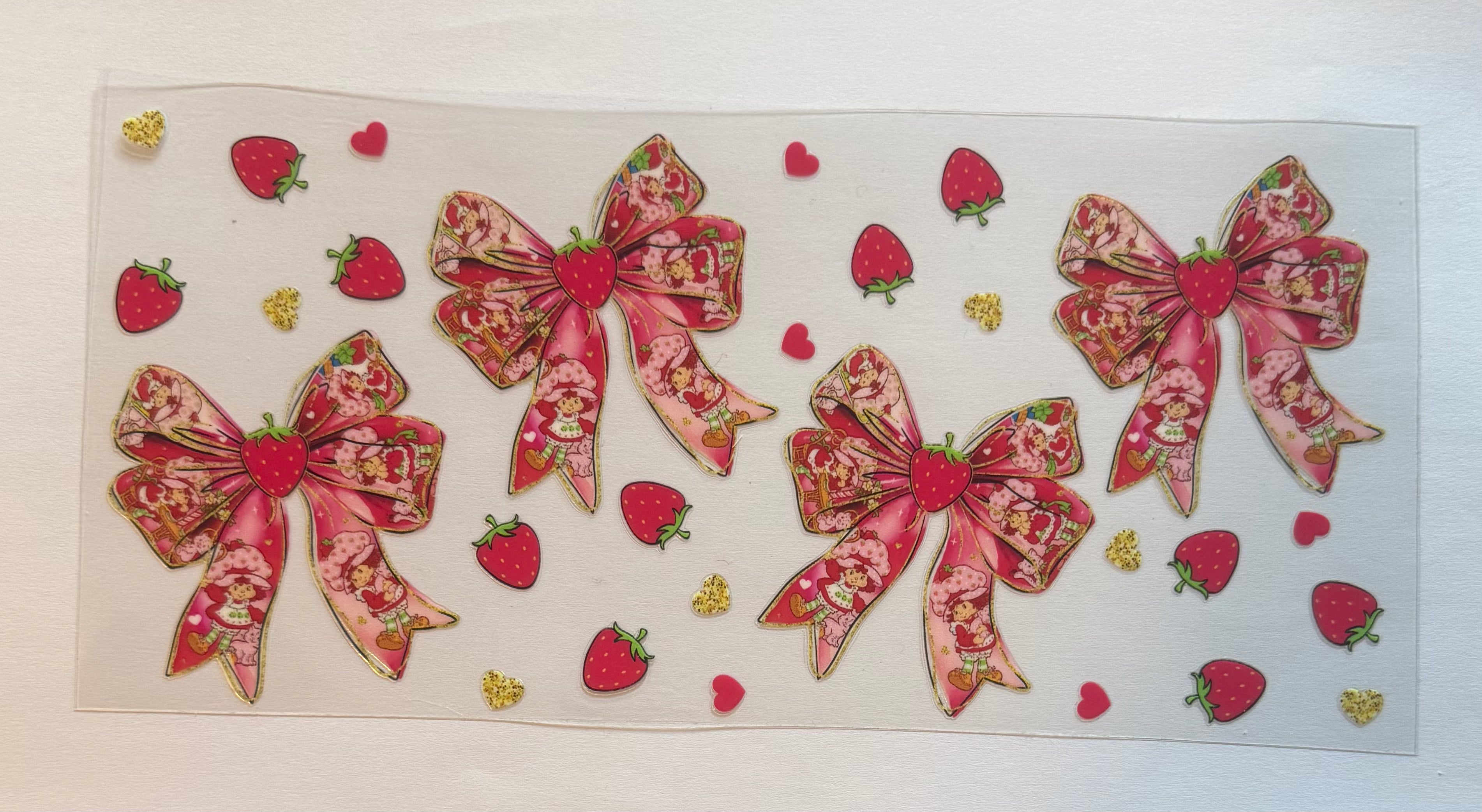 Strawberry shortcake bows