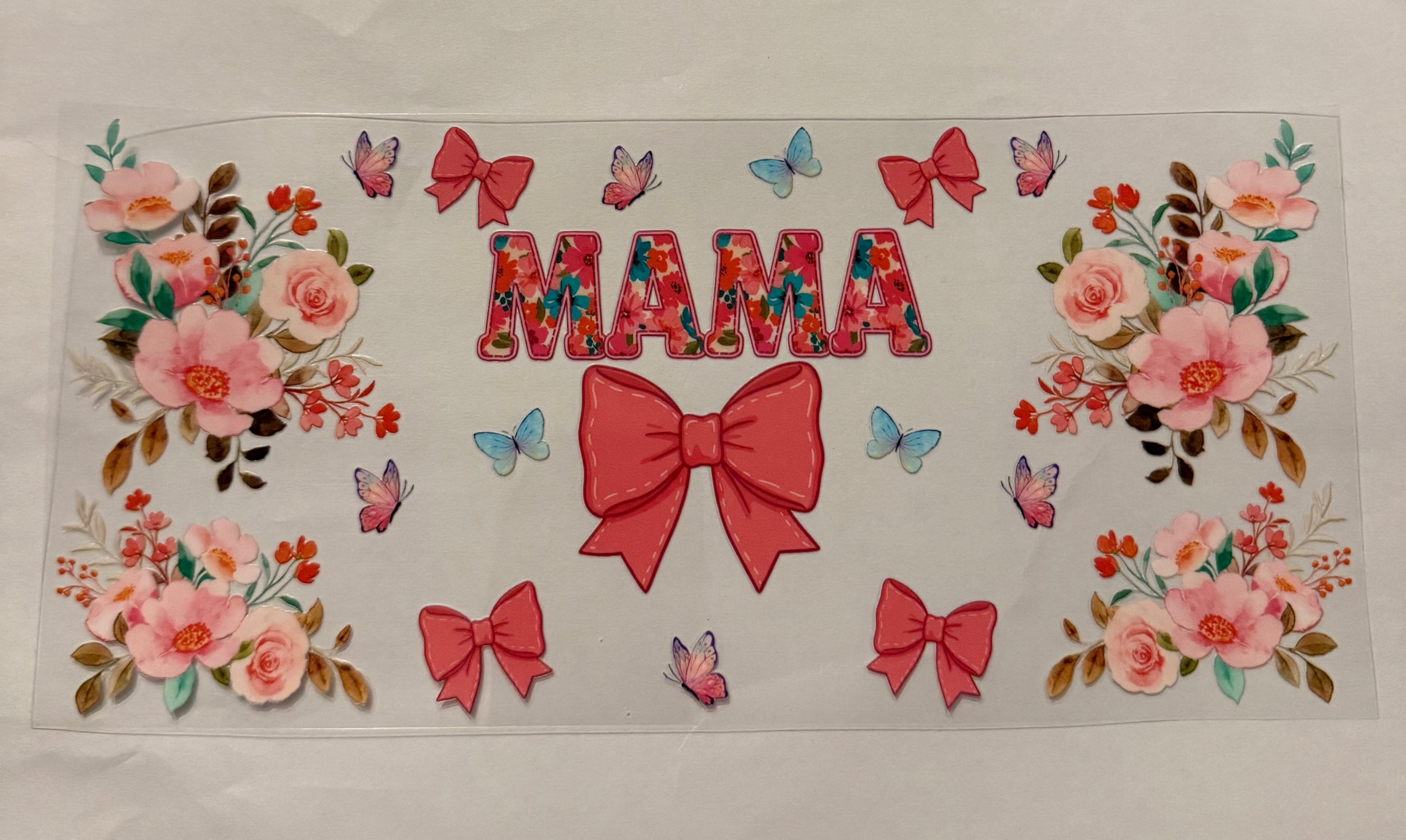Mama with pink bow