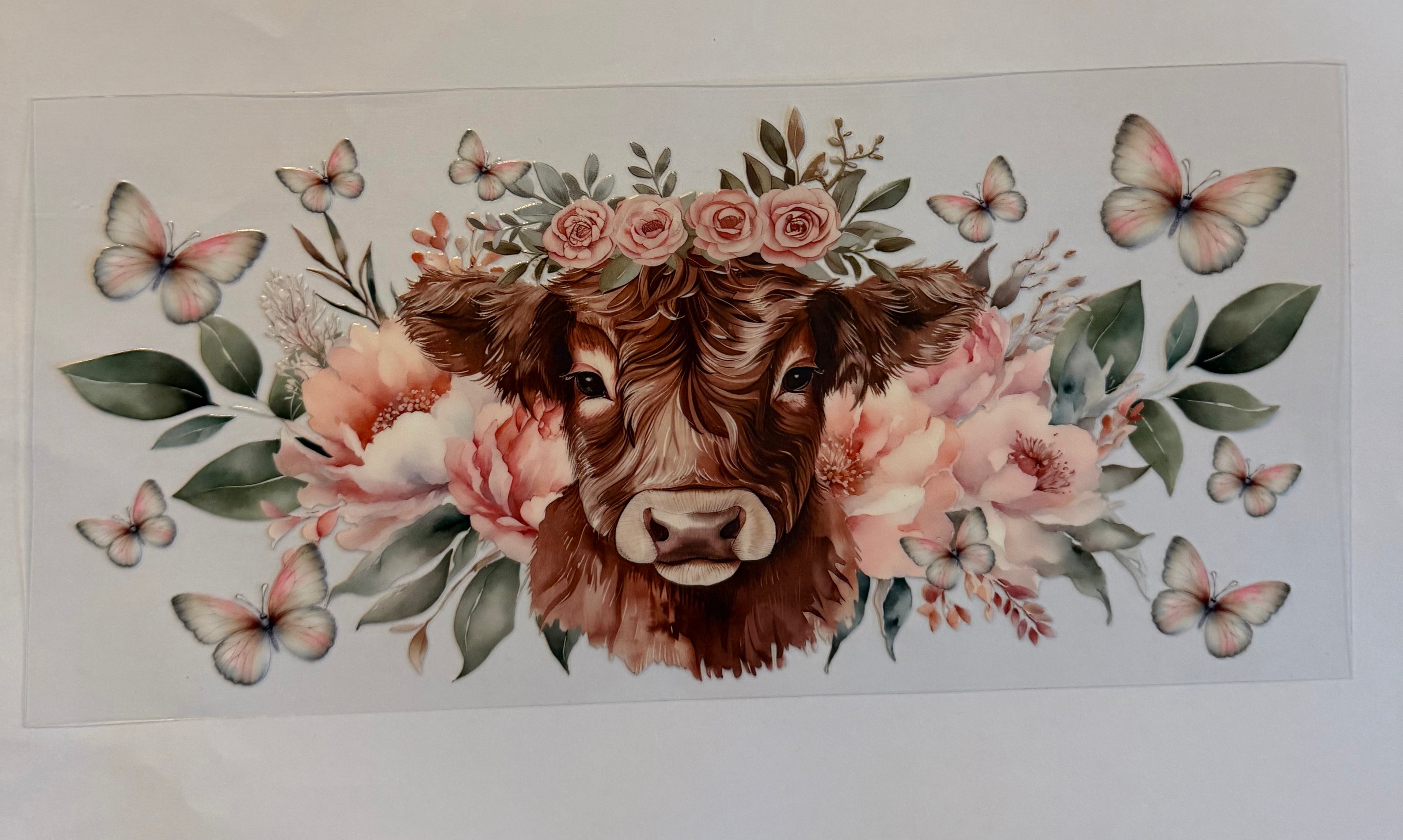 Cow with floral