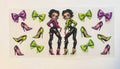 Purple and green Betty boop