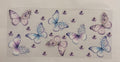 Lavender butterflies with flowers
