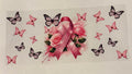 Pink ribbon with butterfly’s