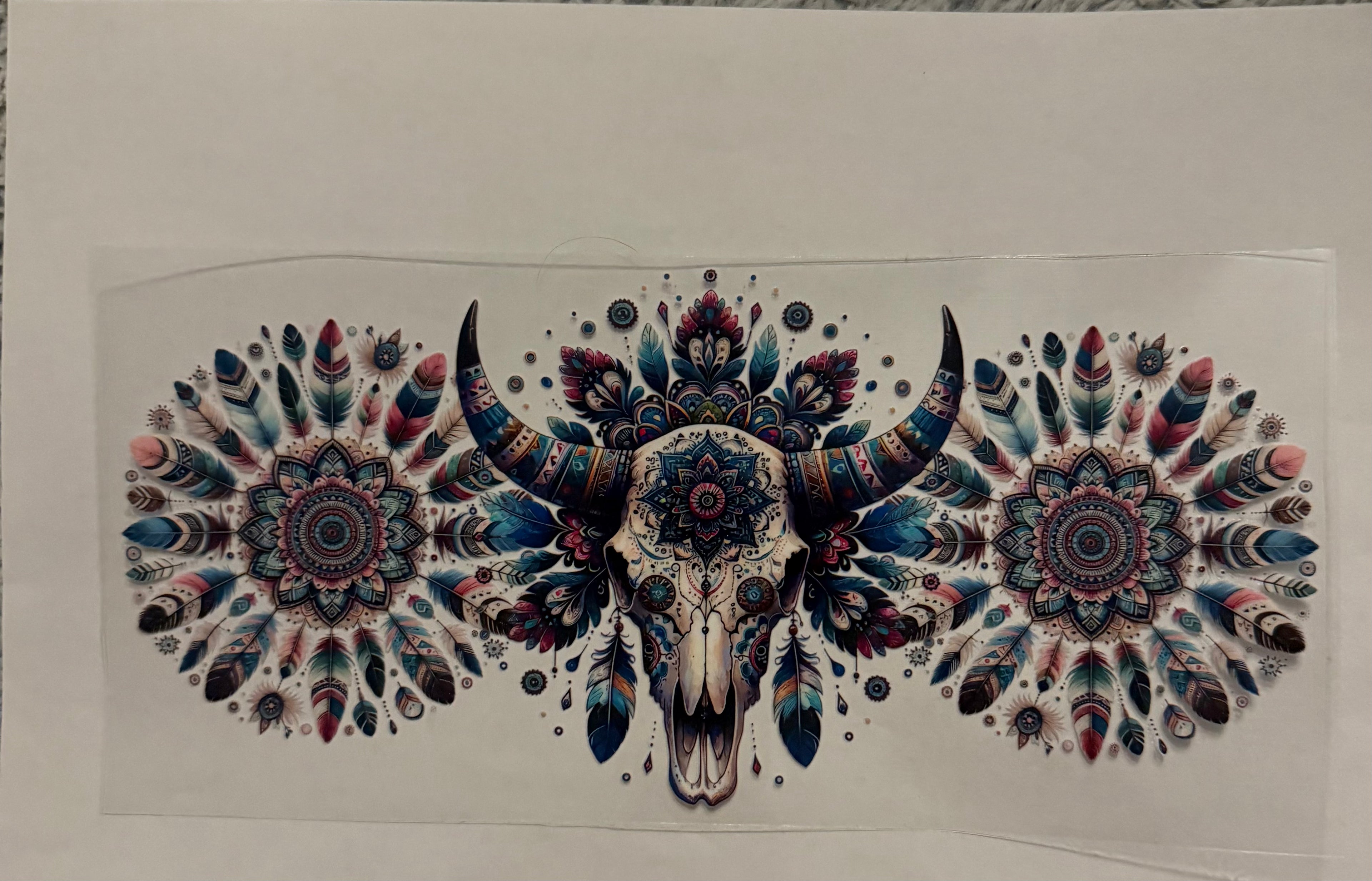 Feather skull