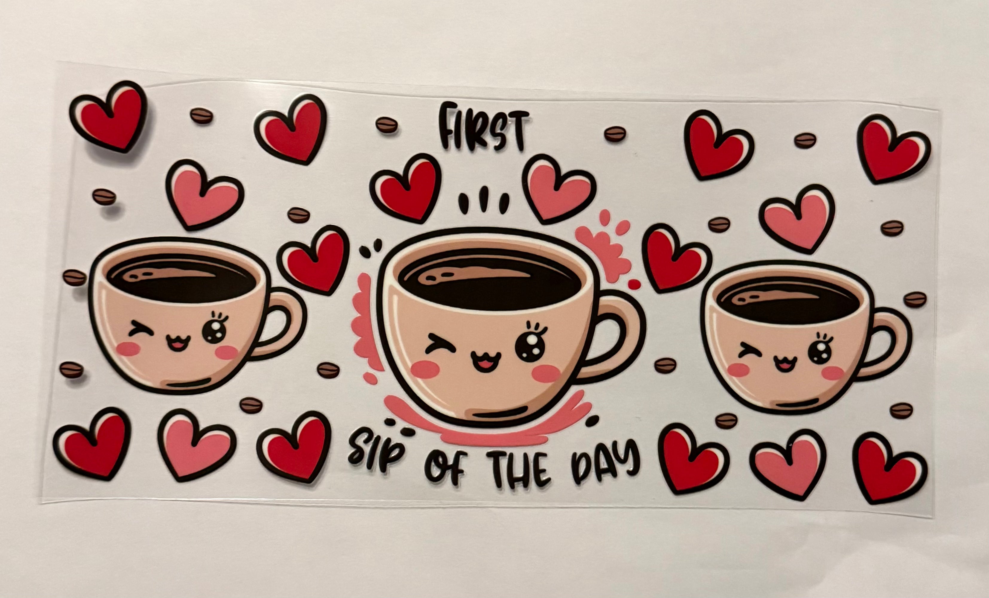 Coffee first sip of the day