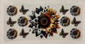 Cow print sunflower