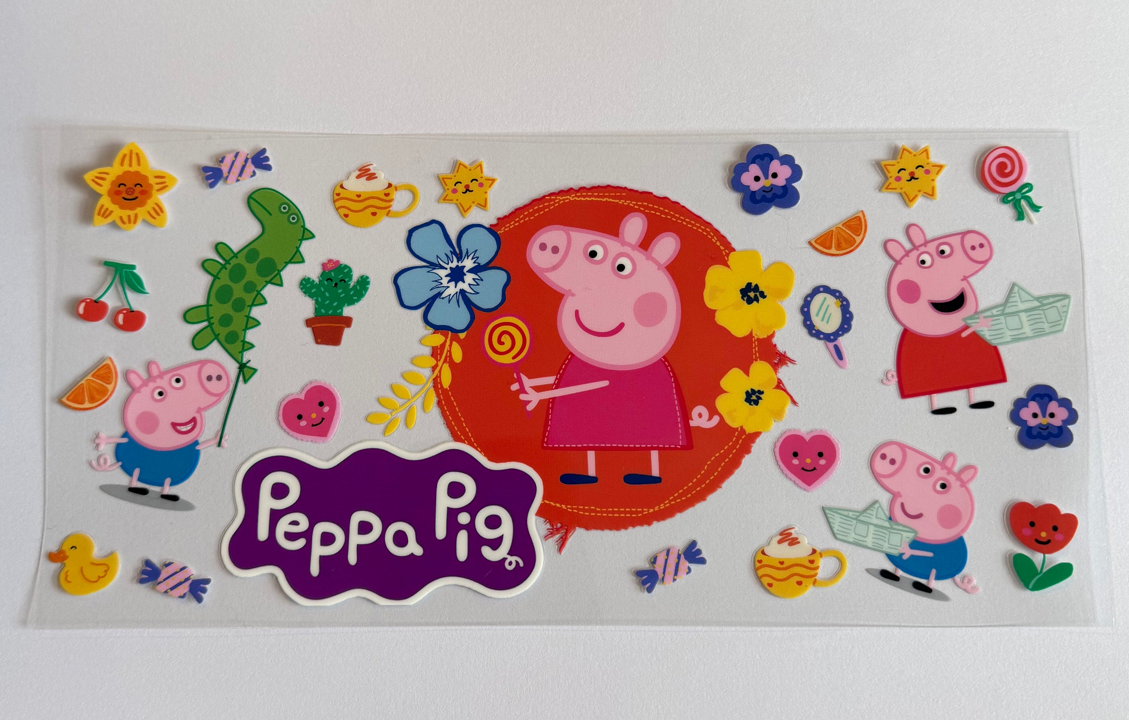 Peppa pig with flowers