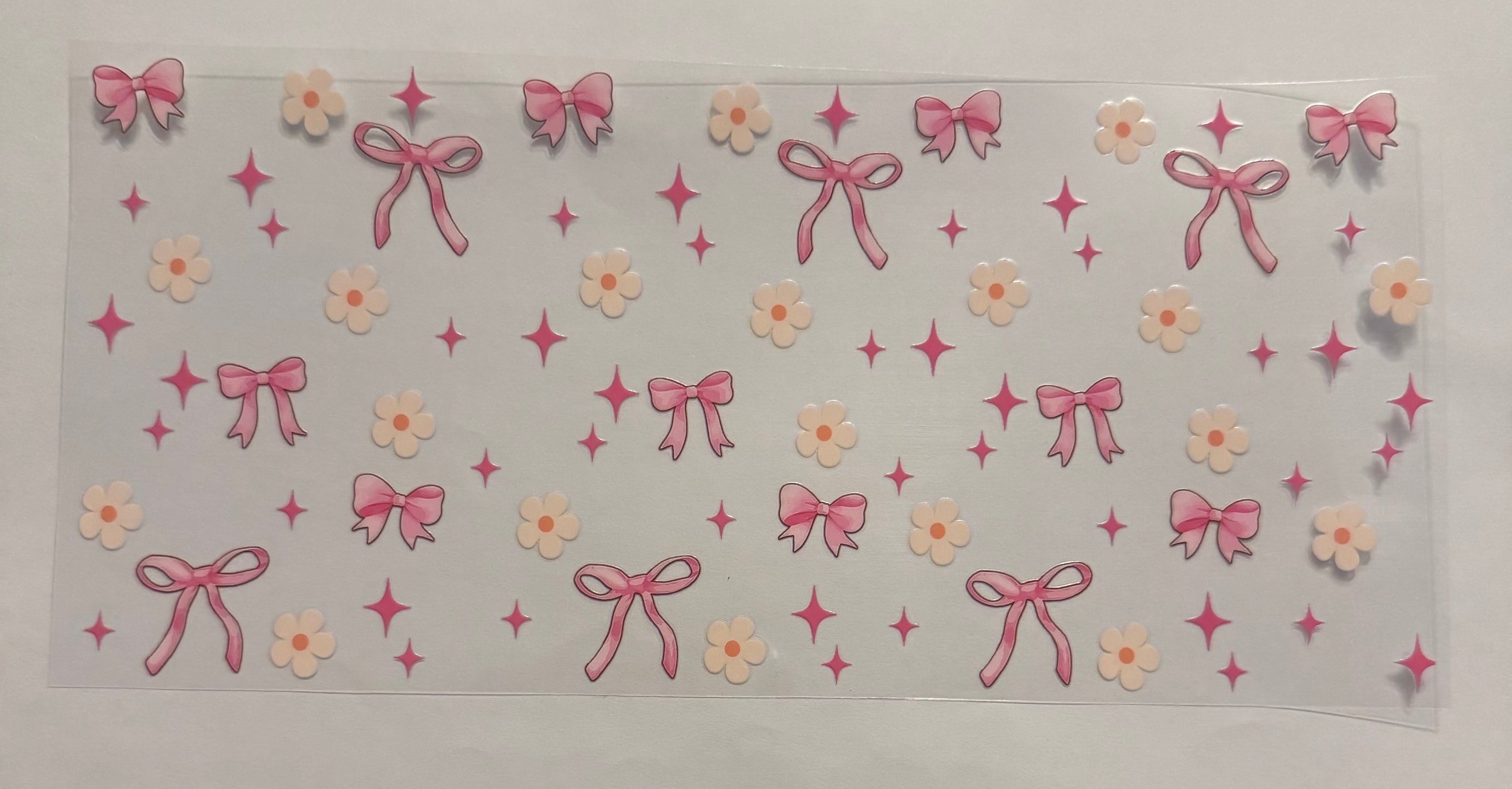 Small bows with flowers and stars