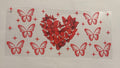 Red butterflies with heart