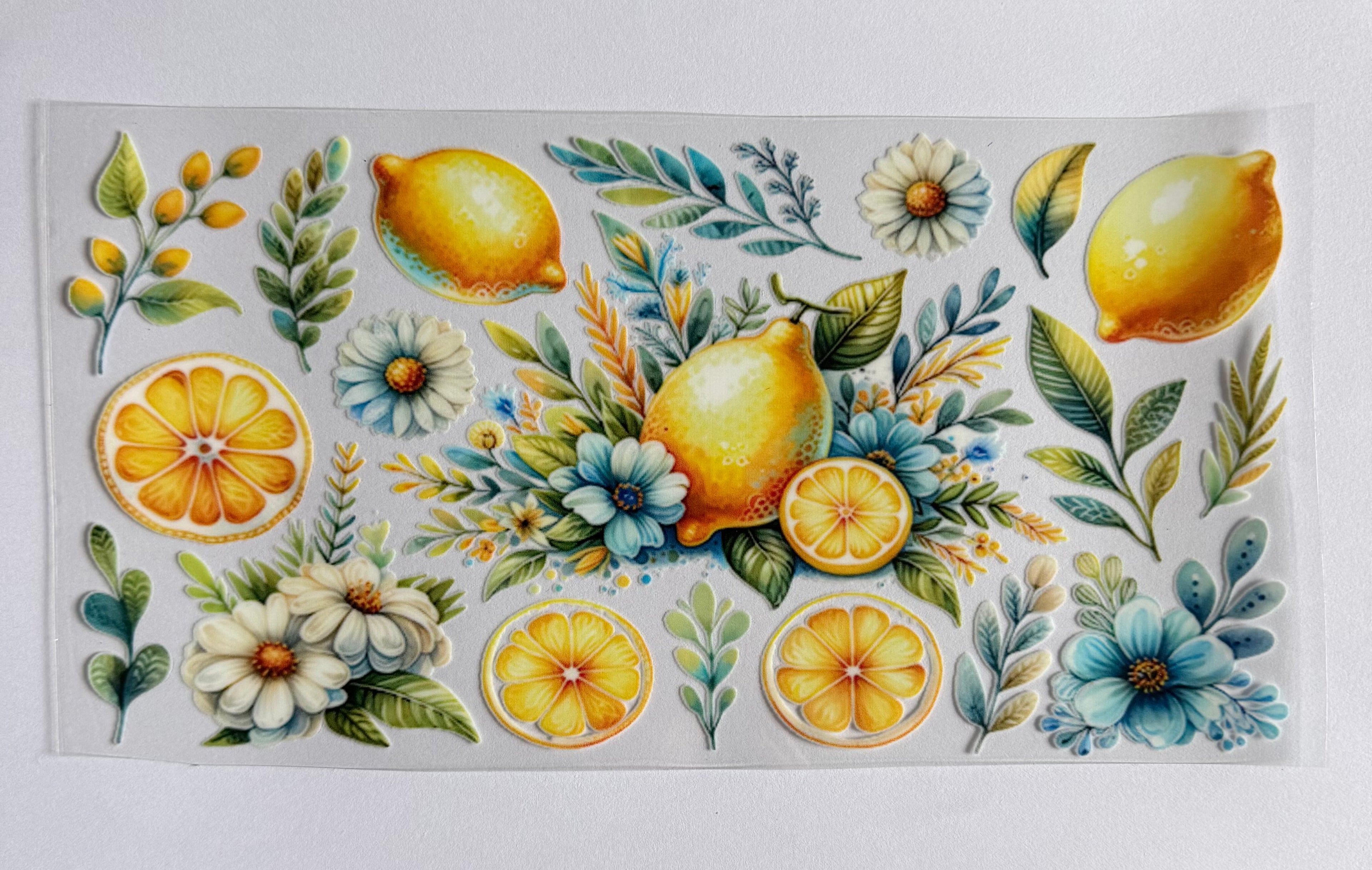 Lemons and flowers