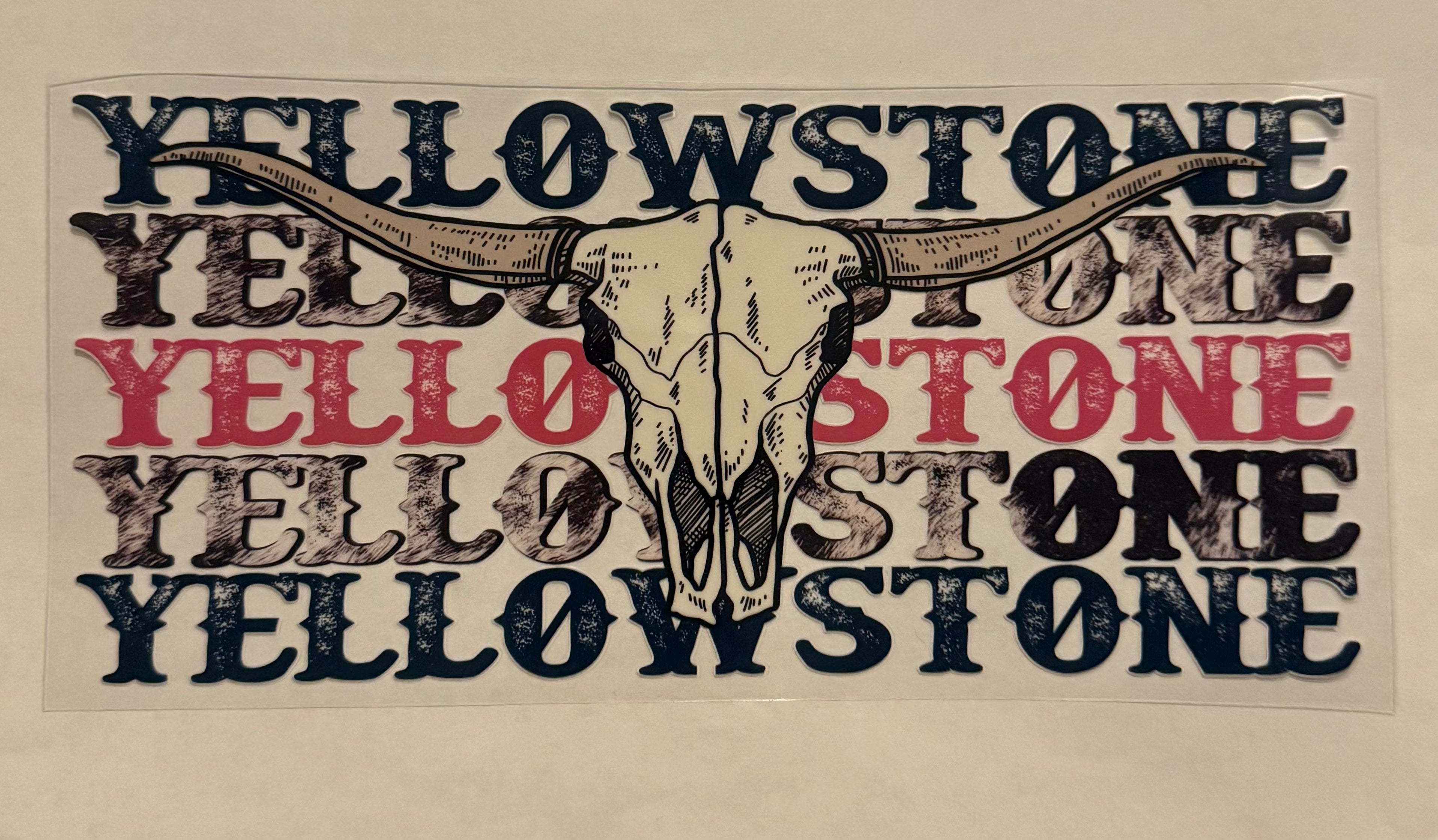 Yellowstone and skull