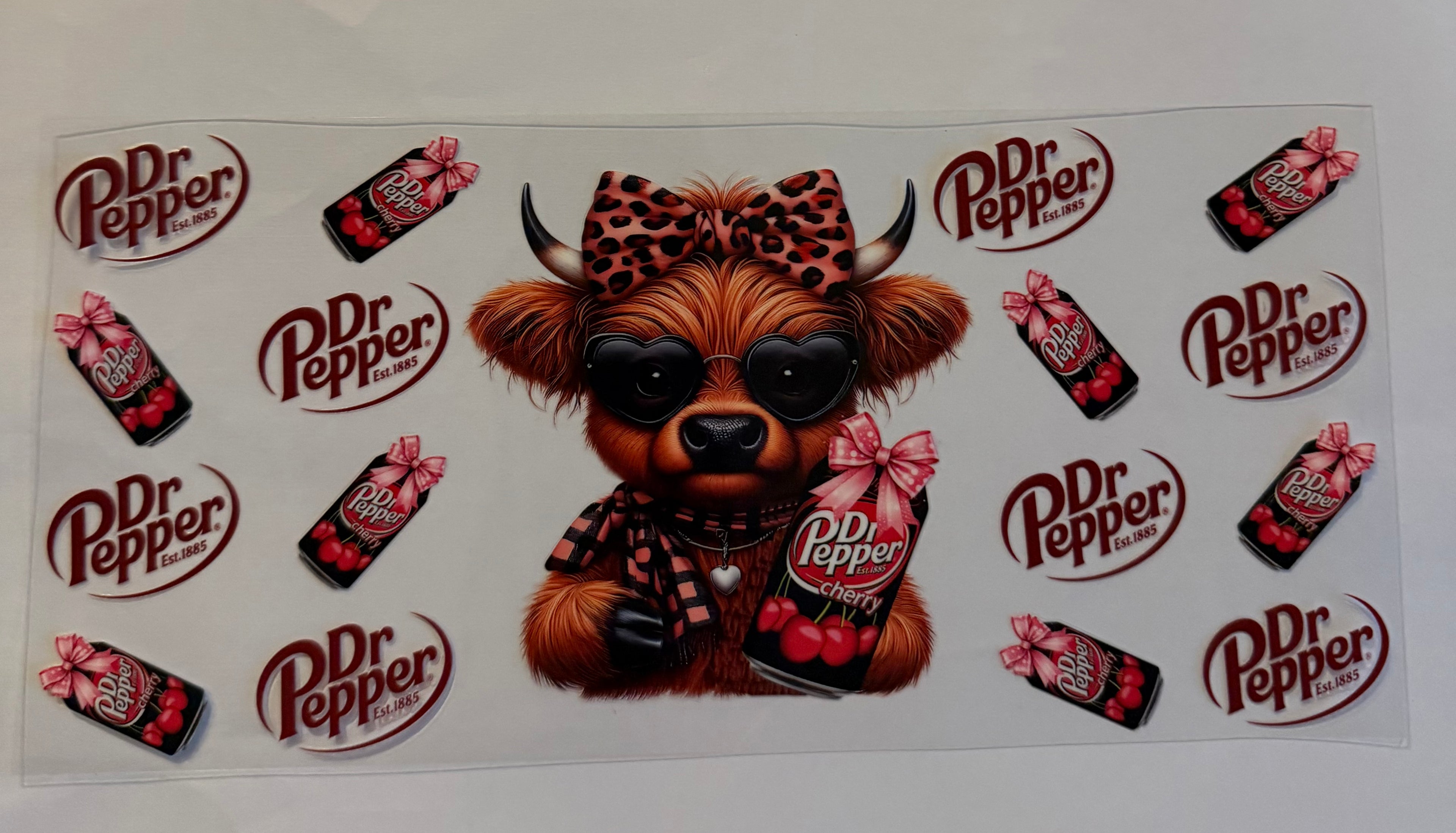 Cow with cherry Dr Pepper