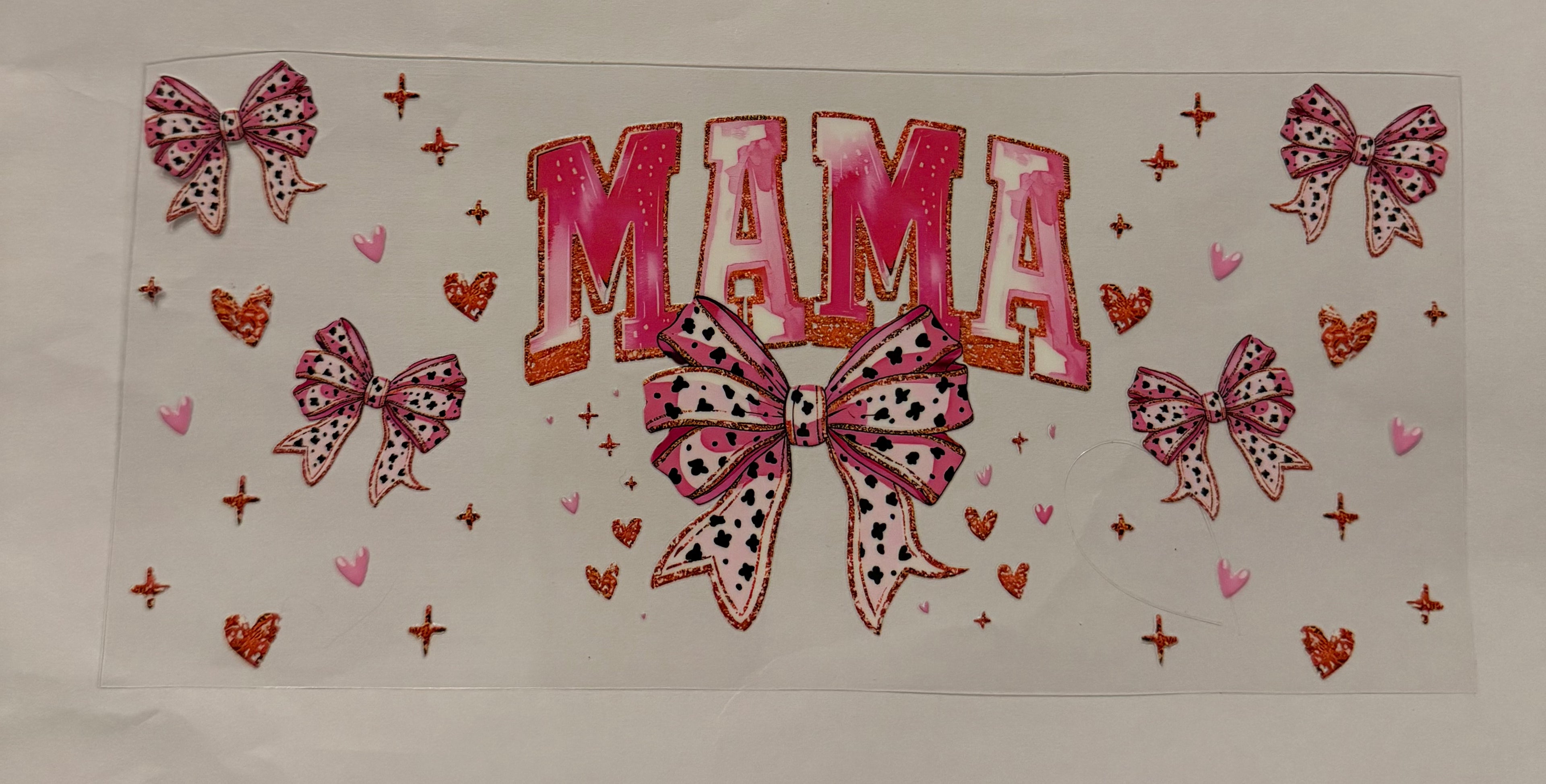 Mama with spotted bow
