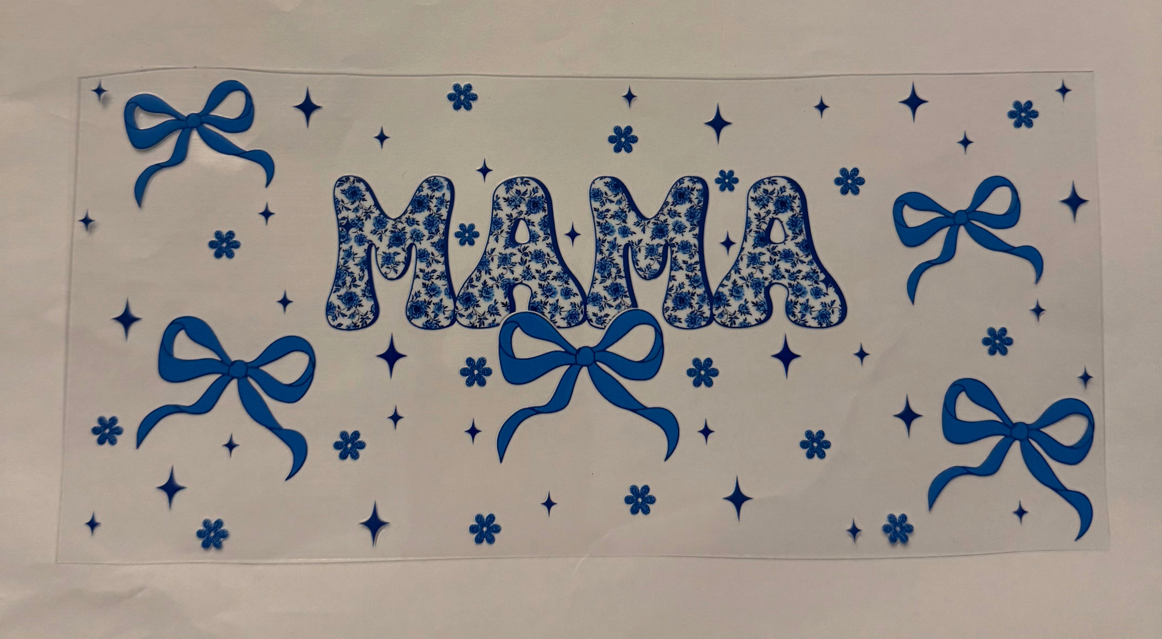 Mama with blue bow