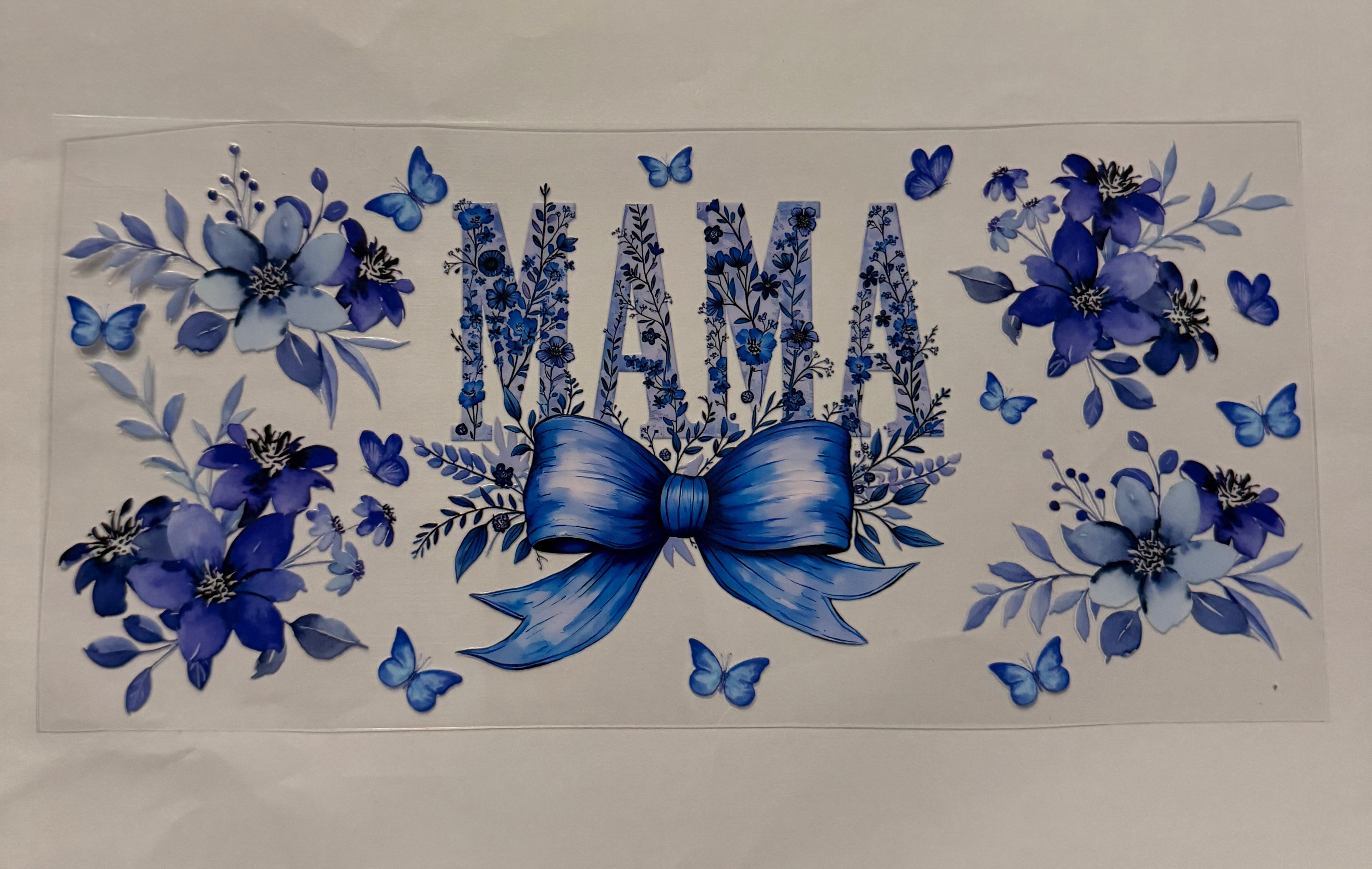 Mama with blue bow