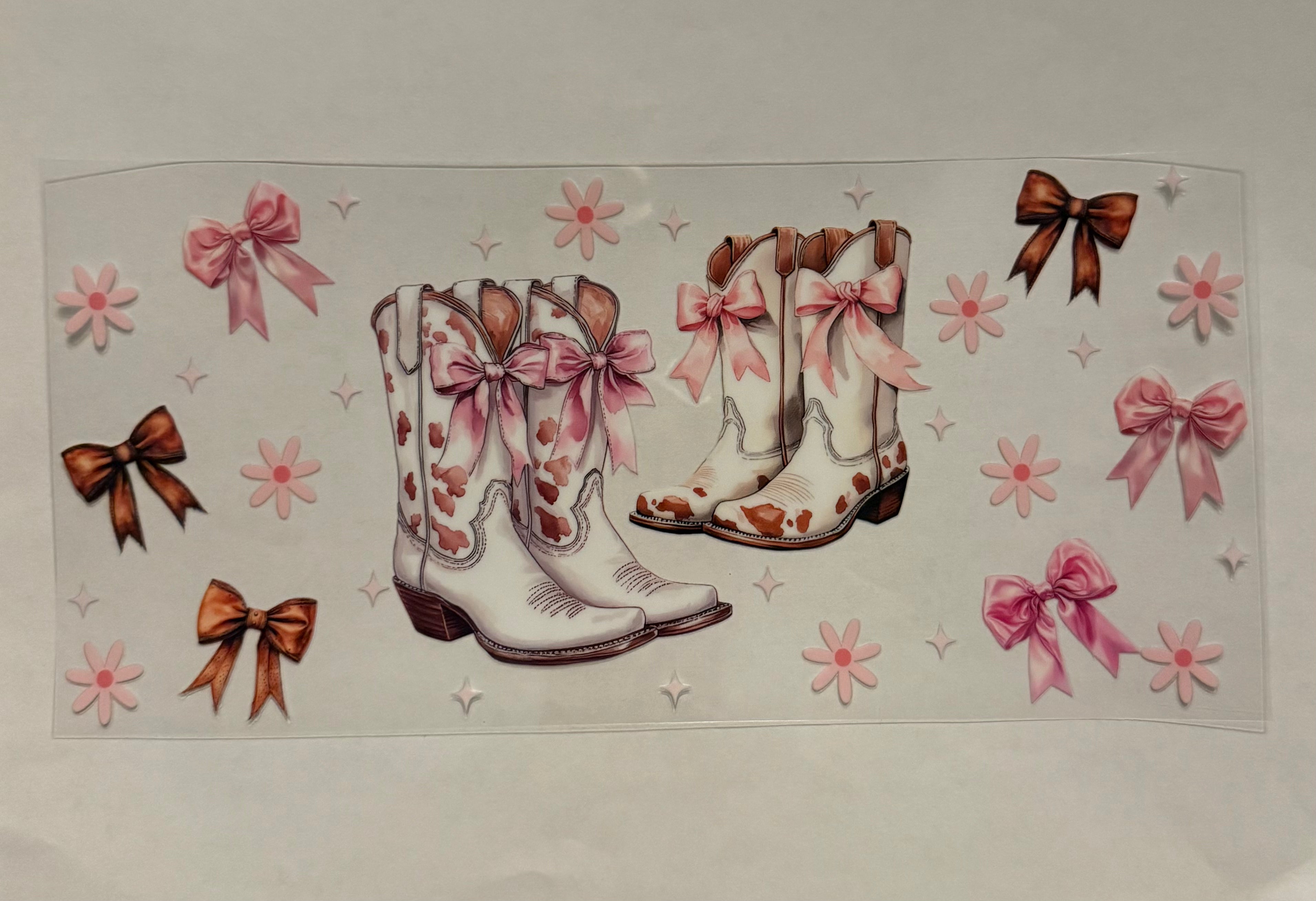 Boots with bows