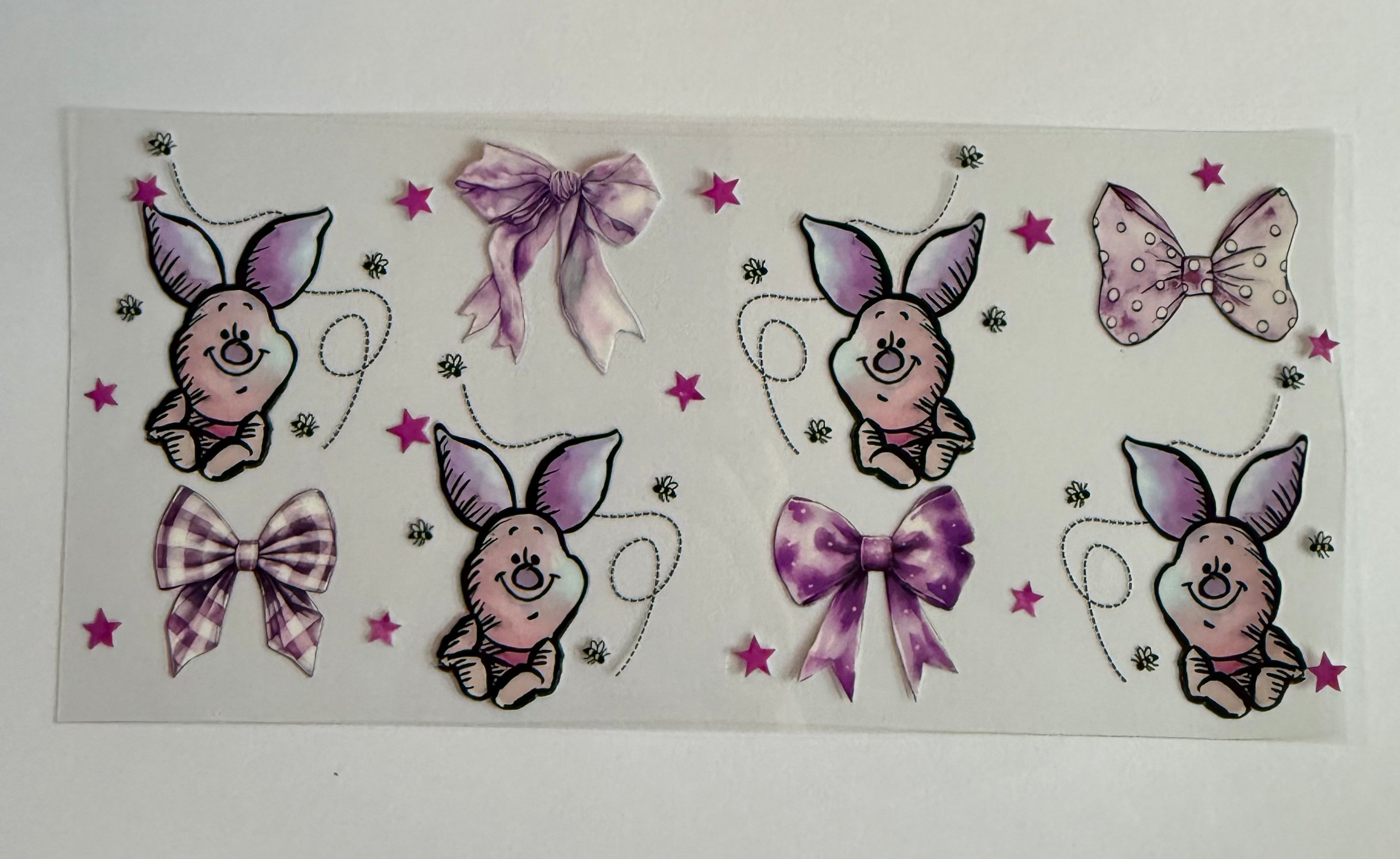 Piglet and bows