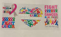 Fight cancer in all colors heart