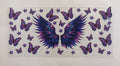 Purple butterflies with wings