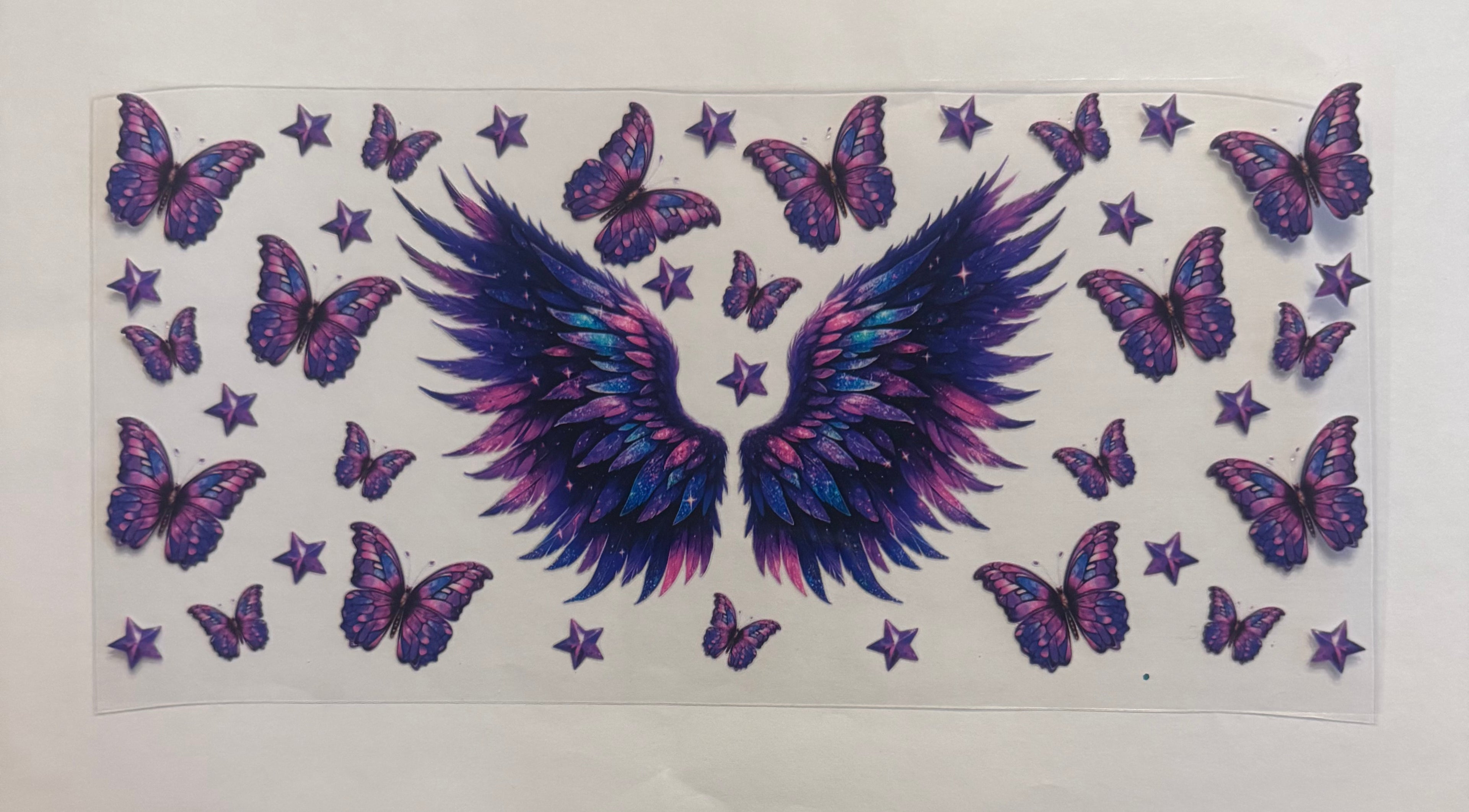 Purple butterflies with wings
