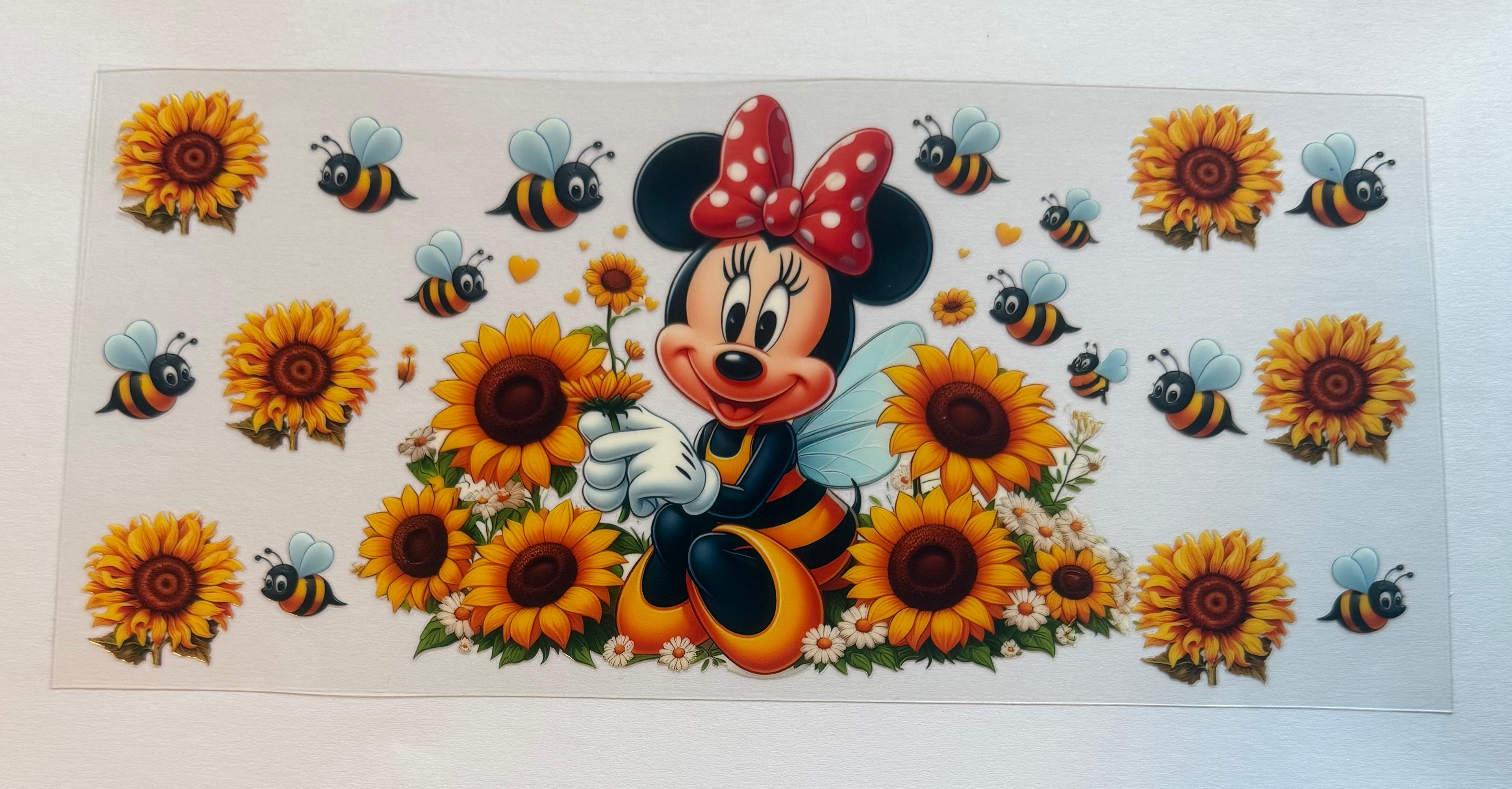 Minnie and flowers and bees