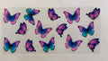 Pink and blue butterflies
