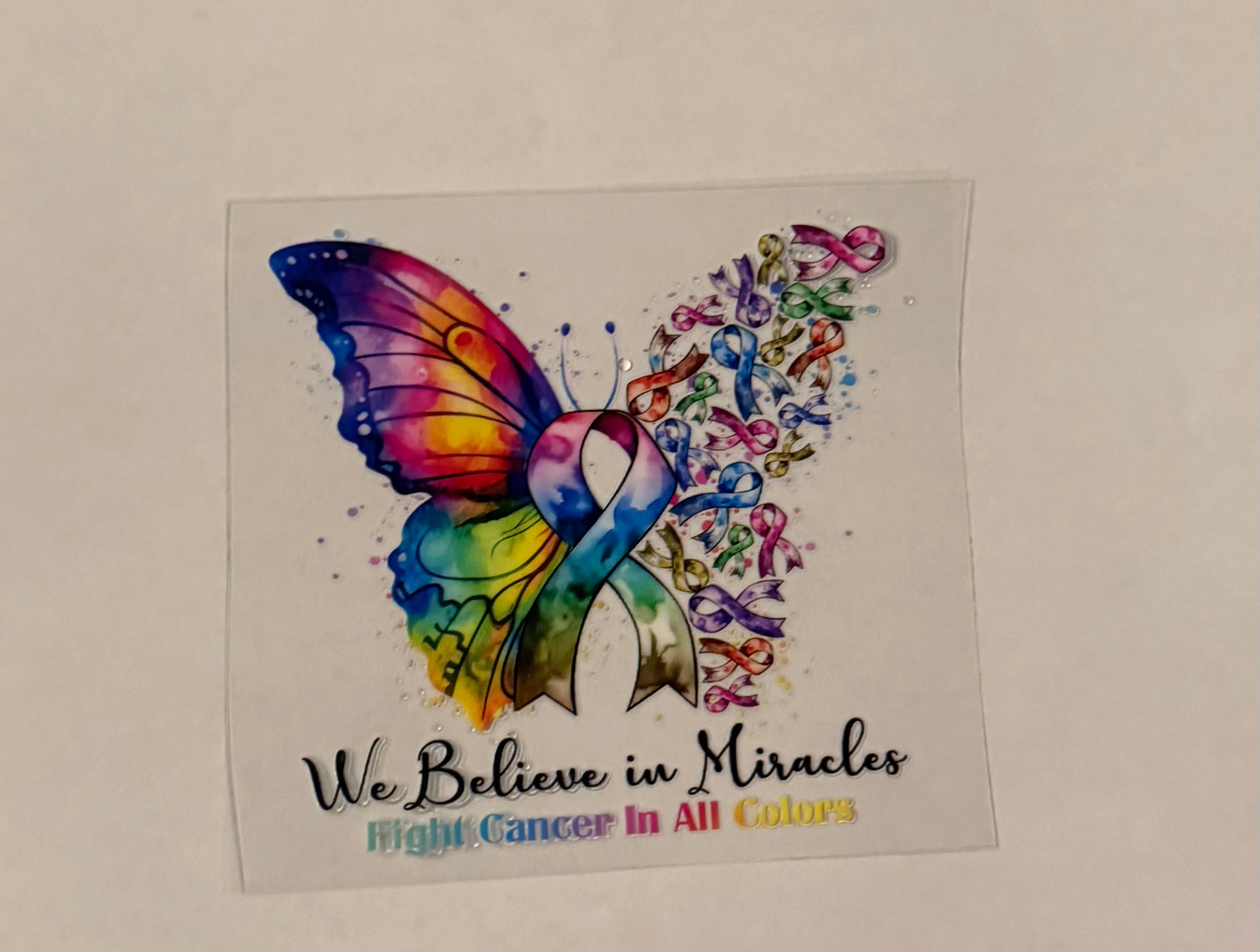 We believe in miracles butterfly