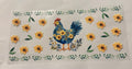 Chicken with flowers