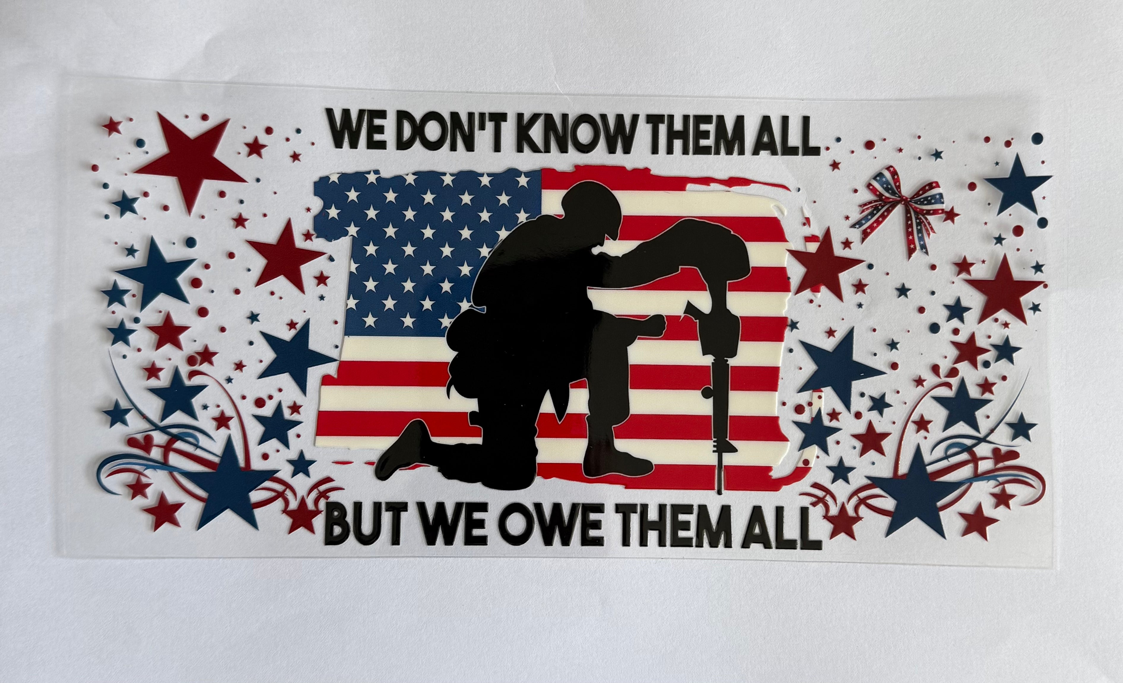 We don’t know them all but we owe them all