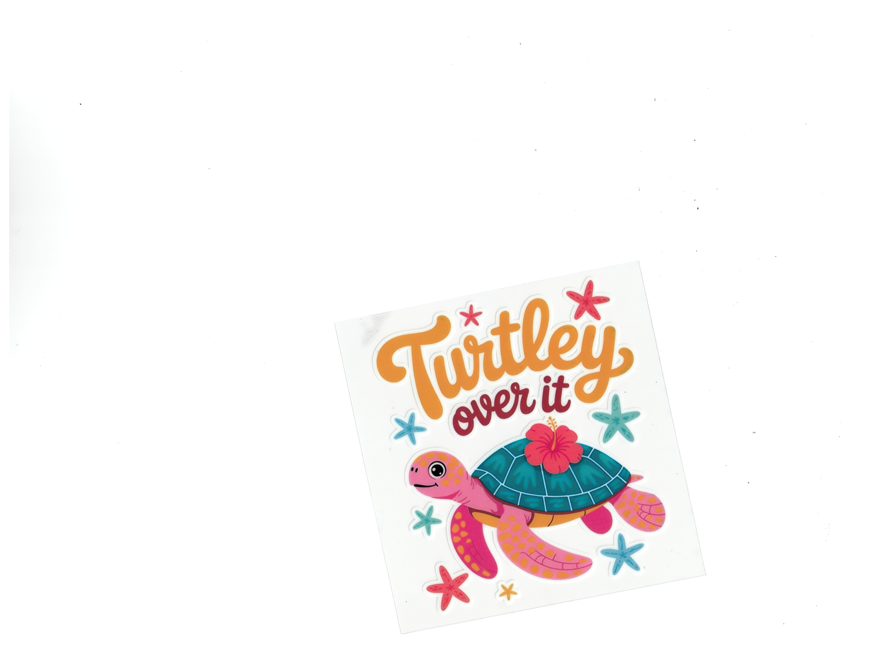 Glow in the dark Turtley over it