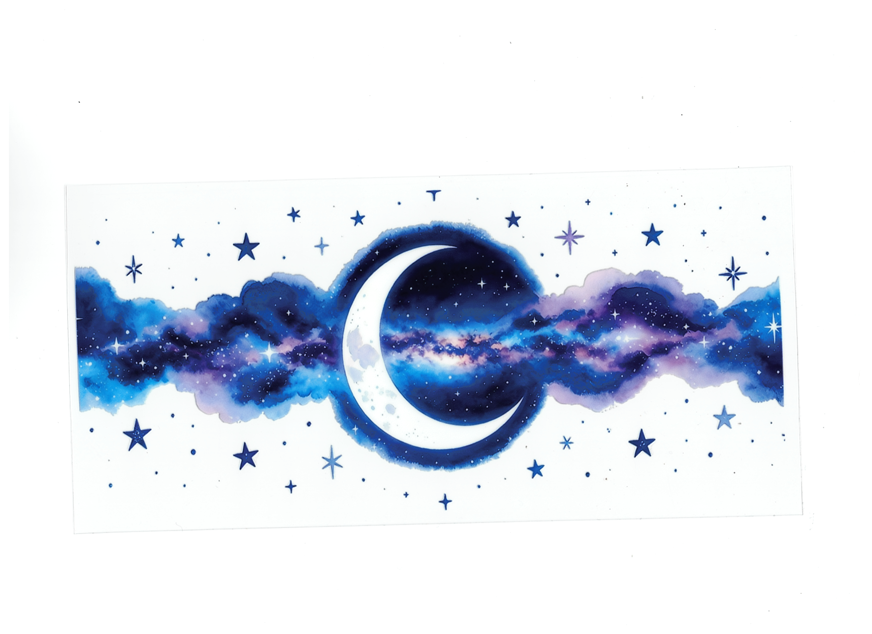 Moon and Galaxy