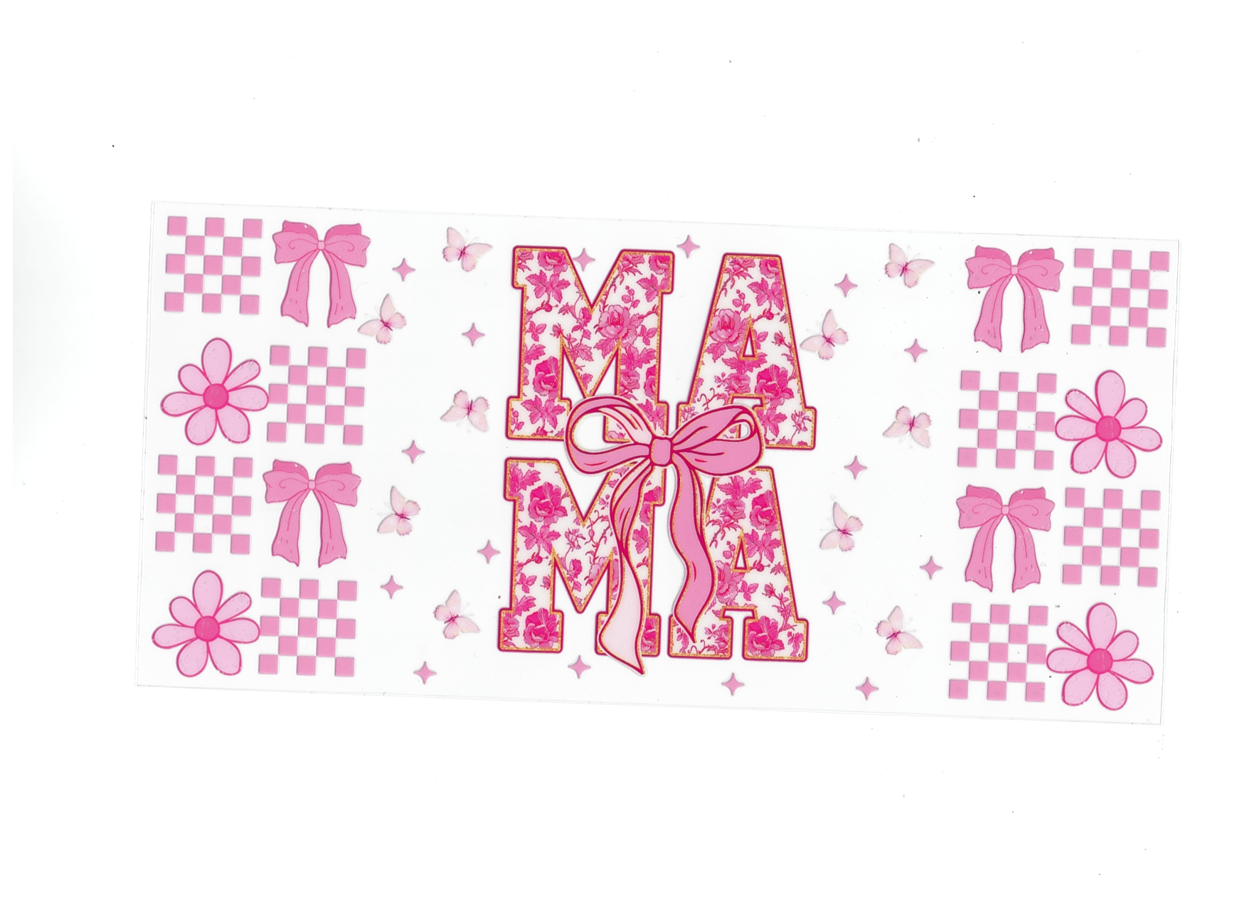Mama pink bow
