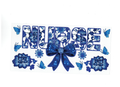 Nurse with blue bow and flowers