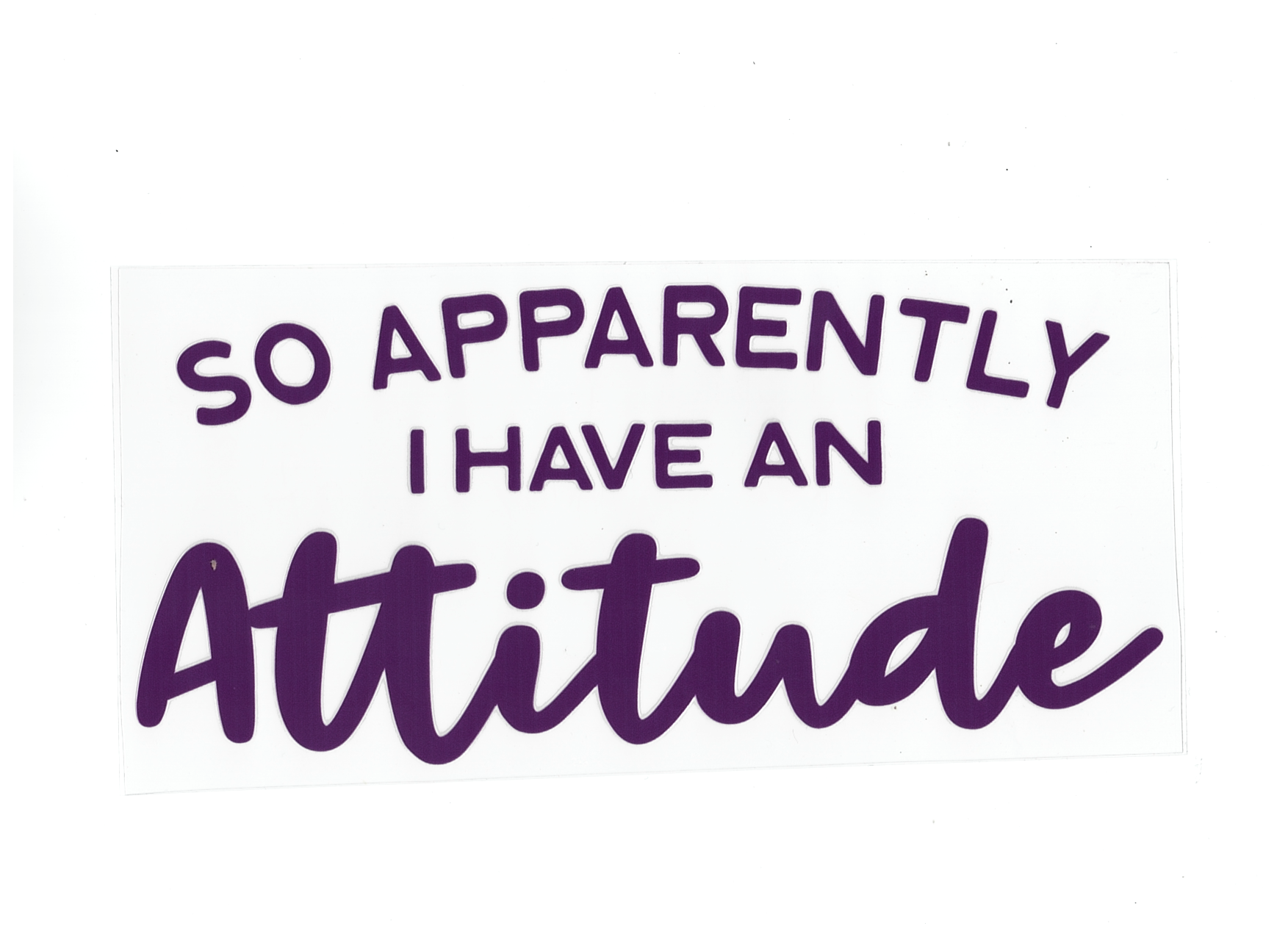 So Apparently I Have An Attitude